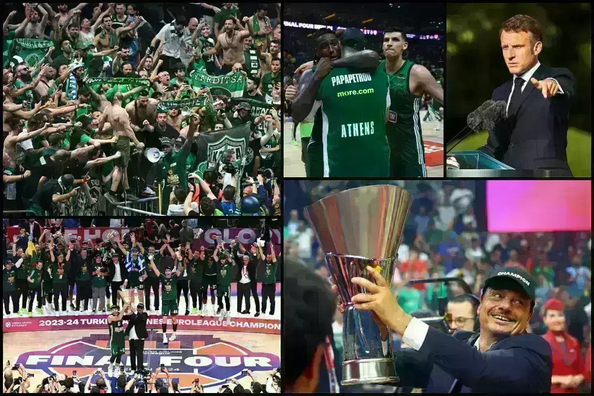 Παναθηναϊκός: Η Ευρώπη υποκλίνεται στον επτάστερο «Βασιλιά» της - Η τρέλα DPG με το ανοιχτό λεωφορείο και τα συγχαρητήρια του Μακρόν