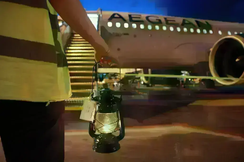 Η AEGEAN και η Olympic Air μετέφεραν το Άγιο Φως στην ελληνική επικράτεια