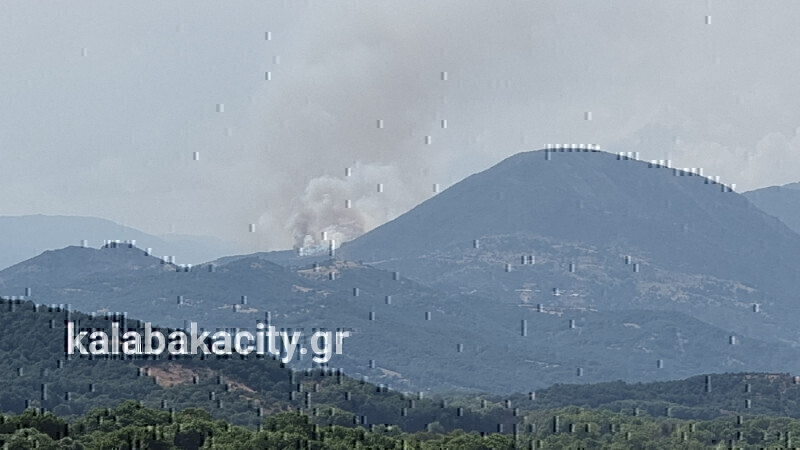 Φωτιά στο Ορθοβούνι Τρικάλων – Μήνυμα από το «112» για απομάκρυνση