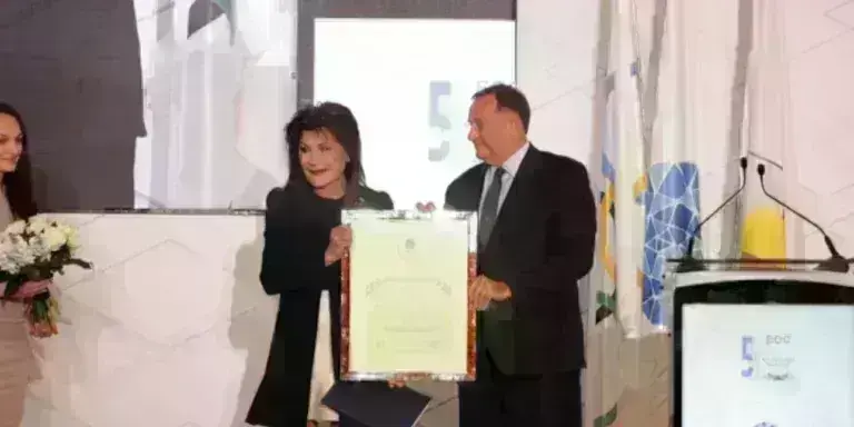 Γιάννα Αγγελοπούλου: Βραβεύτηκε από τη Γενική Συνέλευση των Ευρωπαϊκών Ολυμπιακών Επιτροπών