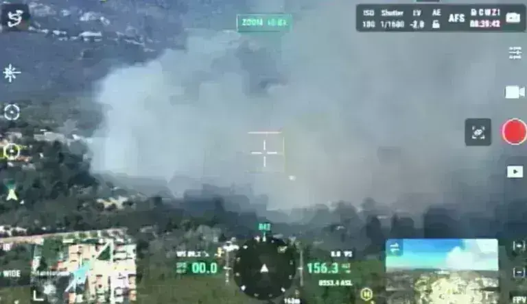 Φωτιά στη Σταμάτα: Η στιγμή που το drone εντοπίζει την πυρκαγιά στο αρχικό της στάδιο [εικόνες]