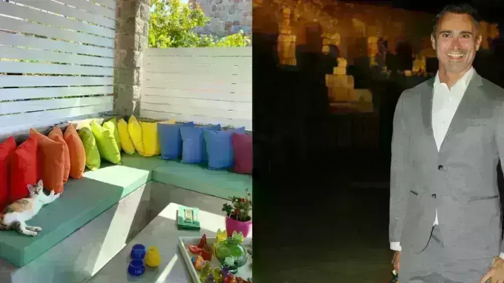 Γιώργος Καπουτζίδης: Μοντέρνο, πολύχρωμο και με βεράντα πάνω στη θάλασσα – Φωτογραφίες από το 