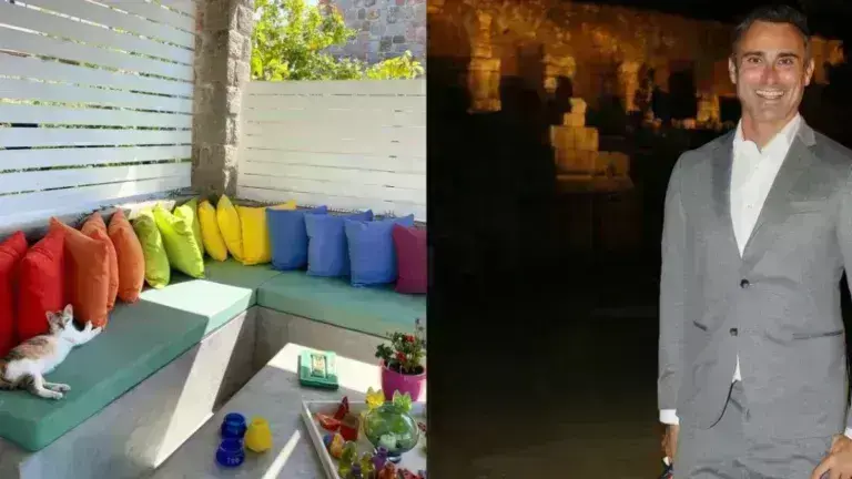 Γιώργος Καπουτζίδης: Μοντέρνο, πολύχρωμο και με βεράντα πάνω στη θάλασσα – Φωτογραφίες από το πέτρινο εξοχικό του στην Αίγινα