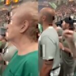 ΟΑΚΑ: Ηλικιωμένη οπαδός του ΠΑΟ ξεμάτιαζε τους παίκτες