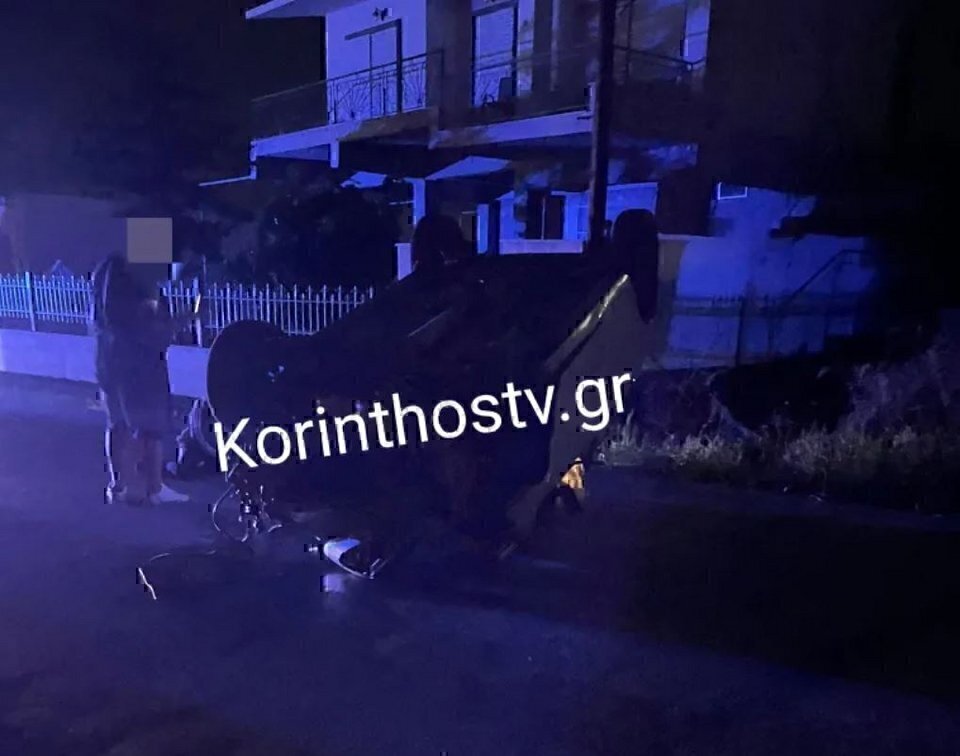 Τροχαίο στην Κόρινθο: Οδηγός Ι.Χ έχασε τον έλεγχο και «ξήλωσε» κολώνα