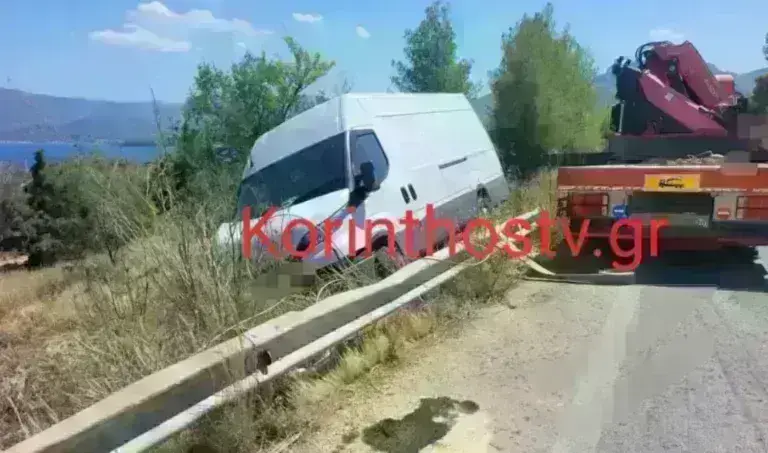 Σοβαρό τροχαίο στην Κόρινθο- Φορτηγό εξετράπη από την πορεία του