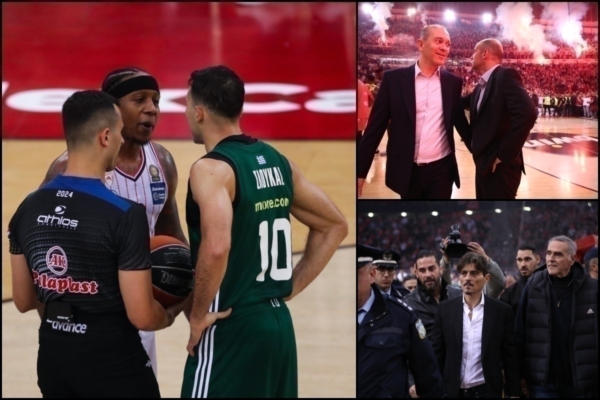 Ολυμπιακός-Παναθηναϊκός: Μπουρλότο λίγο πριν το τζάμπολ του ντέρμπι – Τιμωρήθηκε ο Γιαννακόπουλος, δεν πάει στο ΣΕΦ - Σε απολογία Λεσόρ και Λαρεντζάκης