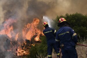Θεσσαλονίκη: Φωτιά σε Αγροτική Περιοχή στο Κάτω Σχολάρι Θέρμης