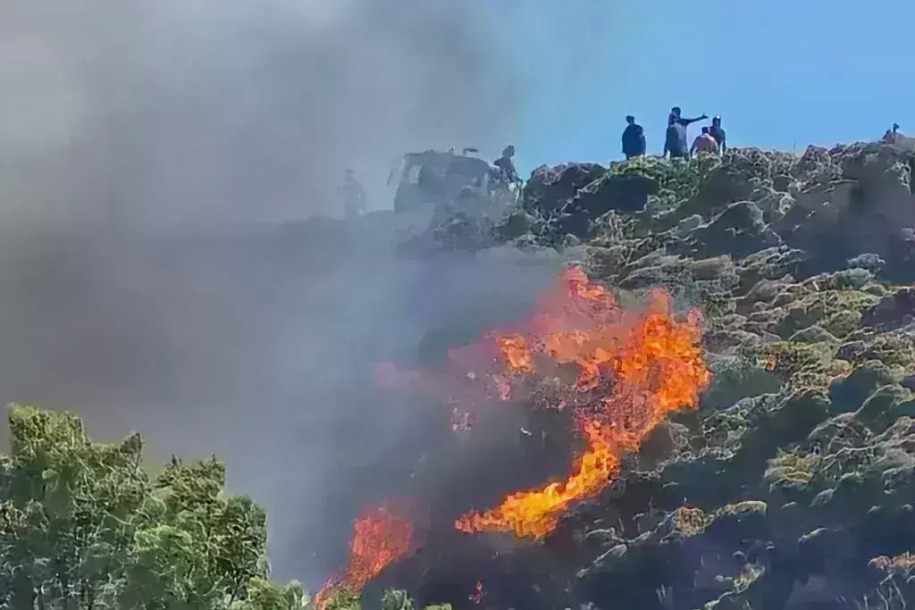 Φωτιά στην περιοχή Σίτνα στη Δράμα