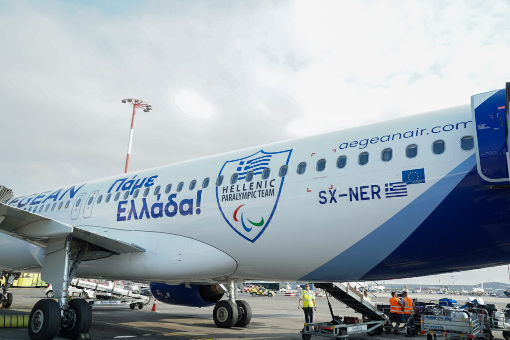 Η AEGEAN ταξιδεύει την Παραολυμπιακή αποστολή στο Παρίσι και την αποχαιρετά με το μήνυμα «Πάμε Ελλάδ