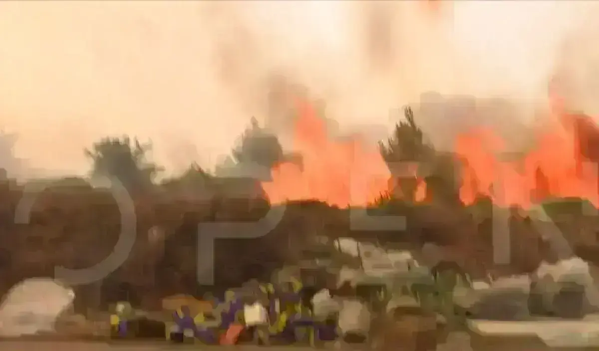 Φωτιά στον Βαρνάβα: Η στιγμή που η πύρινη λαίλαπα παραλίγο να κάψει το συνεργείο του OPEN