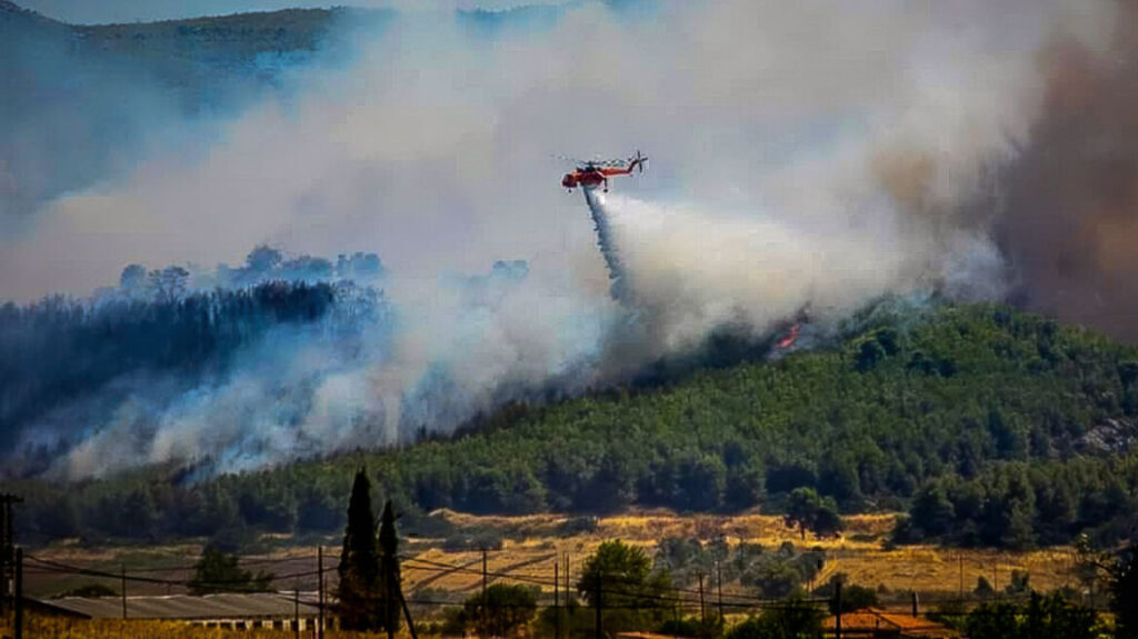 Φωτιά στην Εύβοια: Ηλικιωμένος πέθανε μετά από εγκεφαλικό την ώρα που οι φλόγες πλησίαζαν το σπίτι τ