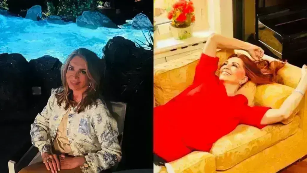 Μιμή Ντενίση: Με πισίνα τεραστίων διαστάσεων, κιόσκι στον κήπο και «πνιγμένο» στα φυτά – Το εξοχικό της στον Θεολόγο