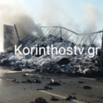 Φωτιά πήρε νταλίκα εν κινήσει στην εθνική Κόρινθου – Πατρών