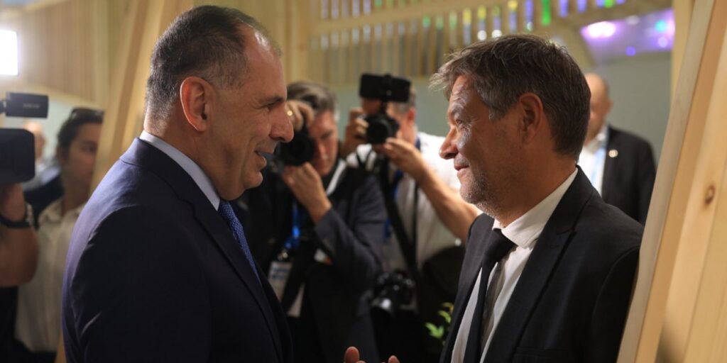 Συνάντηση Γεραπετρίτη με τον αντικαγκελάριο της Γερμανίας