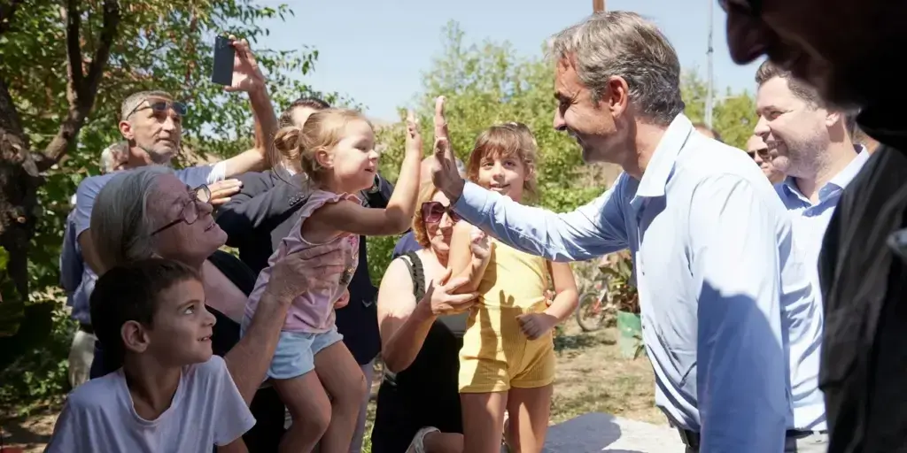 Μητσοτάκης από Καρδίτσα: Τα έργα που φτιάξαμε μετά τον «Ιανό» άντεξαν στον «Daniel»