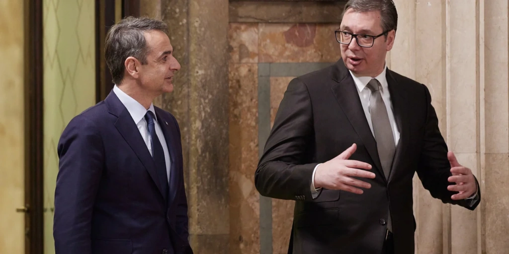 Ο Κυριάκος Μητσοτάκης συναντήθηκε με τον Σέρβο πρόεδρο Βούτσιτς στο περιθώριο της Γενικής Συνέλευσης του ΟΗΕ