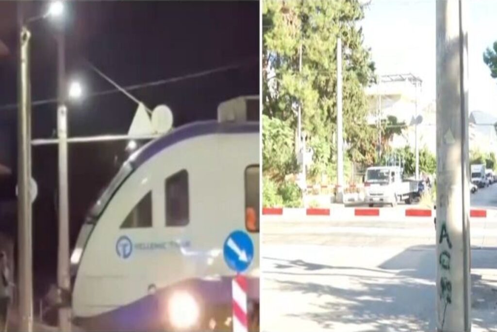 Μενίδι: Το βίντεο που προκαλεί τρόμο – Τραίνο περνά από διάβαση με τις μπάρες ανοιχτές