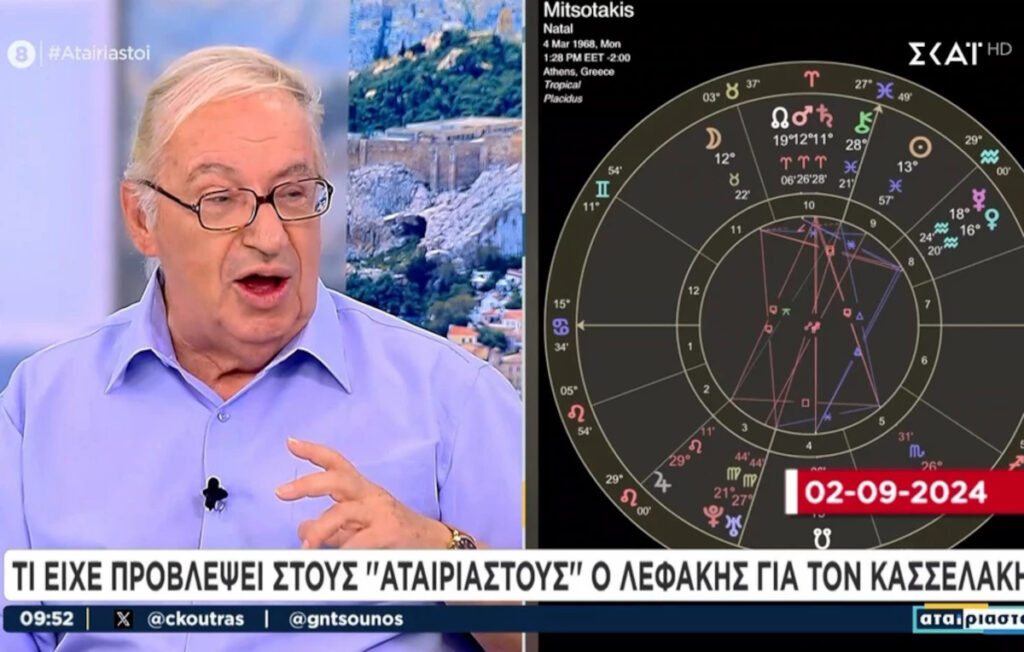 Τα ζώδια είχαν μιλήσει για τον Κασσελάκη – Τι είχε πει ο Κώστας Λεφάκης [βίντεο]
