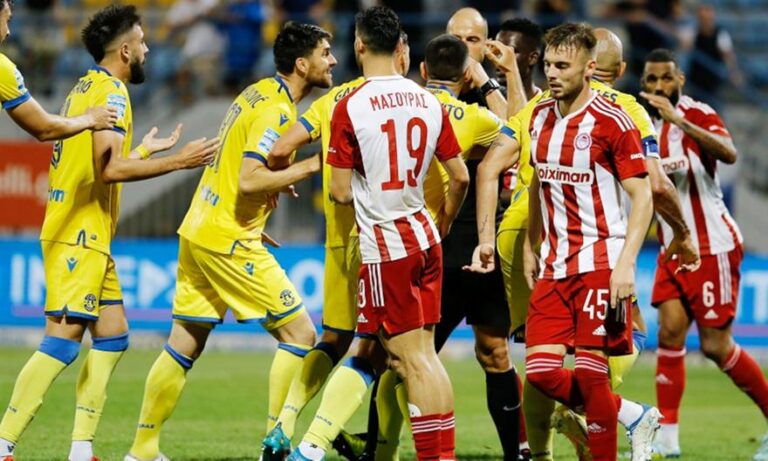 Αστέρας Τρίπολης – Ολυμπιακός: Προηγούνται οι γηπεδούχοι με 1-0
