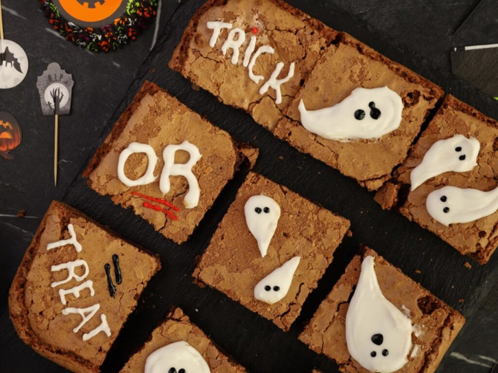 Halloween brownies με φυστικοβούτυρο από τον Γιώργο Τσούλη