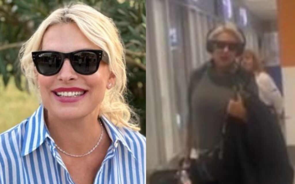 Ελένη Μενεγάκη: Ντυμένη casual εμφανίστηκε στο αεροδρόμιο απο την επιστροφή της από το Εδιμβούργο [βίντεο]