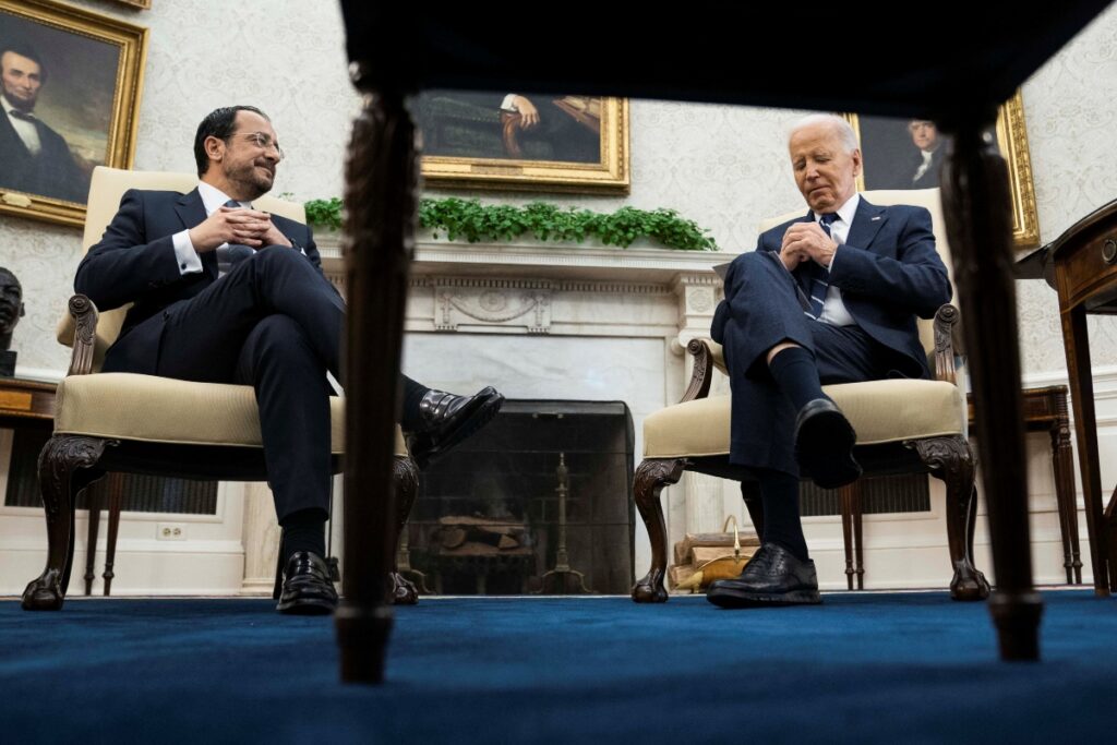 Χριστοδουλίδης – Μπάιντεν στον Λευκό Οίκο: Αισιόδοξος για μια επανενωμένη Κύπρο με διζωνική και διοι
