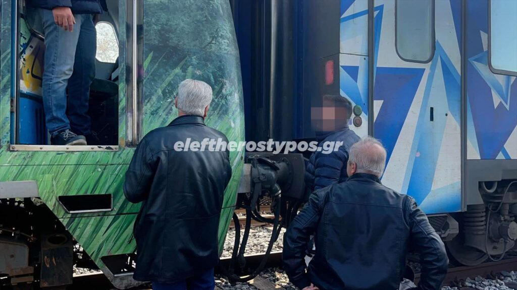 Παρ’ ολίγον σύγκρουση στην Πιερία: Αναπαράσταση των 2 τρένων με ελέγχους για τη φωτοσήμανση [ε