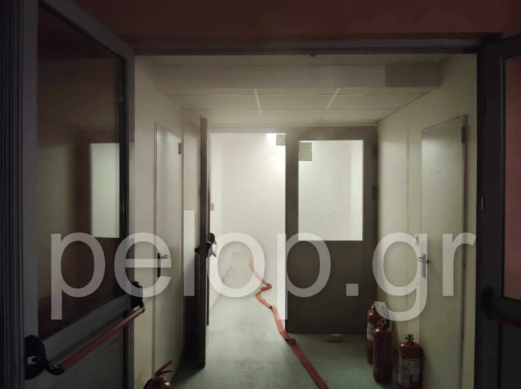 Φωτιά τώρα σε υπόγειο χώρο του νοσοκομείου «Άγιος Ανδρέας»