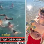 Θεοφάνεια: Σάλος με το μακροβούτι του Μανίκα για να δώσει τον Σταυρό στον γιο του [βίντεο]