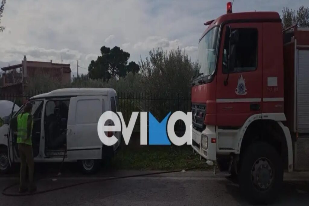 Εύβοια: Αυτοκίνητο πήρε φωτιά εν κινήσει – Σώθηκε ο οδηγός