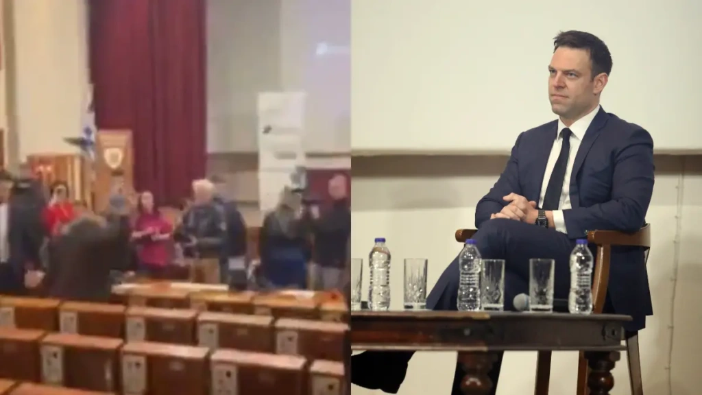 Στέφανος Κασσελάκης: Χαμός στην παρουσίαση βιβλίου του με την Ελένη Λουκά – Μπούκαρε και φώναζε (Βίντεο)