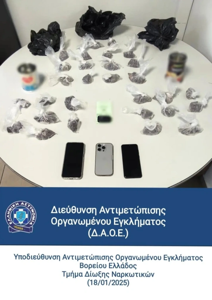 Θεσσαλονίκη: Εξαρθρώθηκε εγκληματική οργάνωση που διακινούσε ναρκωτικά – Χειροπέδες σε τρία άτομα – Δέχονταν εντολές απο φυλακισμένο [εικόνες – βίντεο]