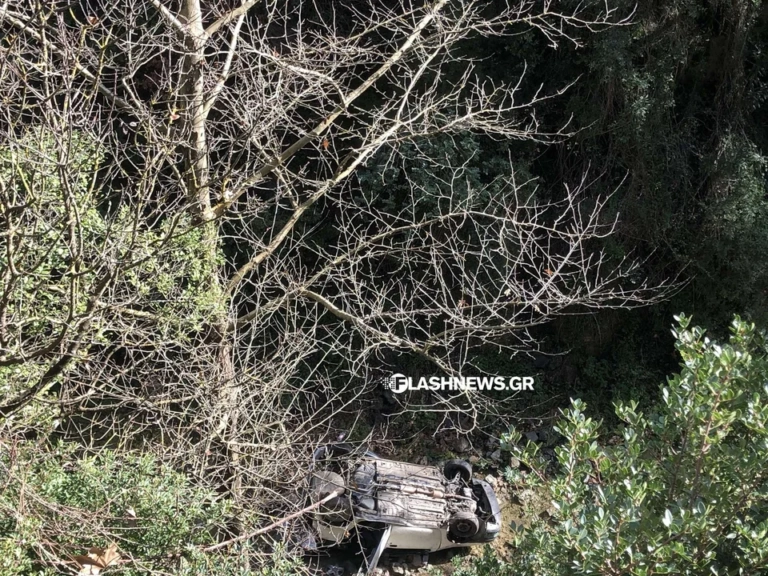Τροχαίο στα Χανιά: 54χρονος έχασε τον έλεγχο του αυτοκινήτου του και έπεσε σε γκρεμό [εικόνες – βίντεο]