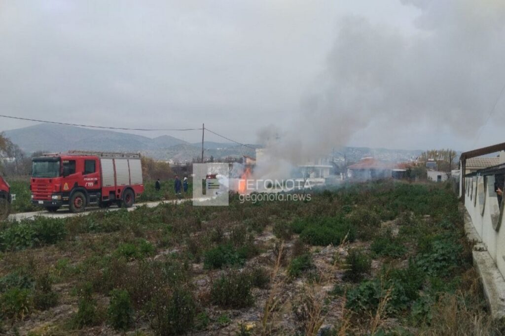 Βόλος: Παρανάλωμα του πυρός έγινε αυτοκίνητο – Σώθηκε ο οδηγός 