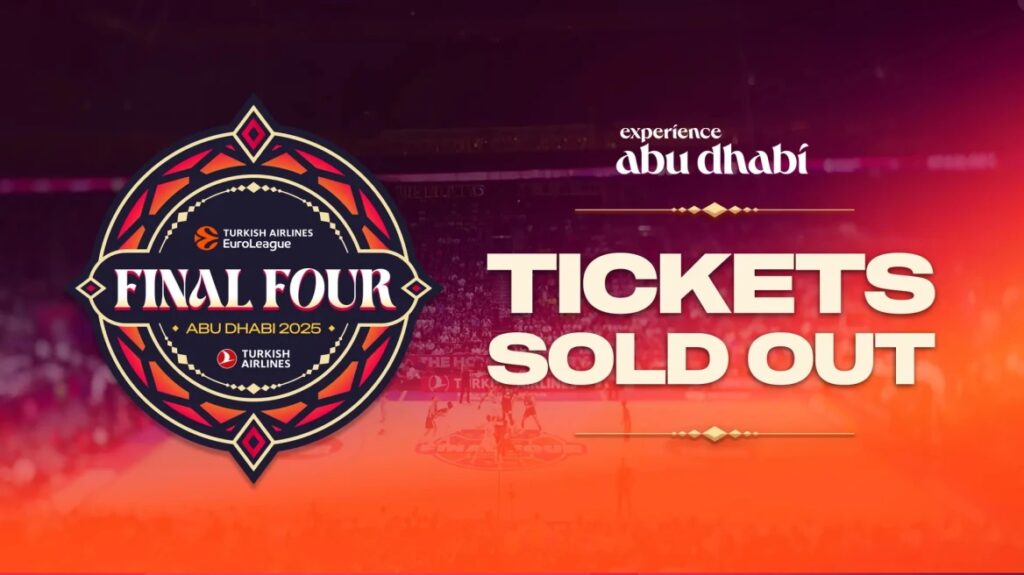 Euroleague: Sold out σε επτά ώρες τα εισιτήρια μέσω διαδικτύου για το φάιναλ φορ του Άμπου Ντάμπι