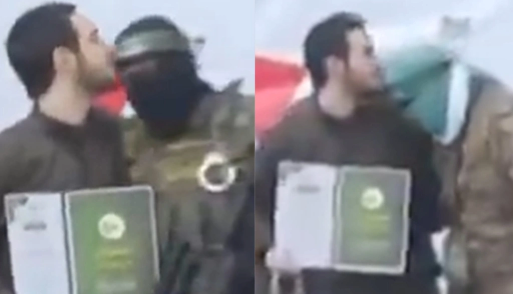 Η συγκλονιστική στιγμή που Ισραηλινός όμηρος φιλάει άνδρες της Χαμάς κατά την απελευθέρωσή του [βίντ