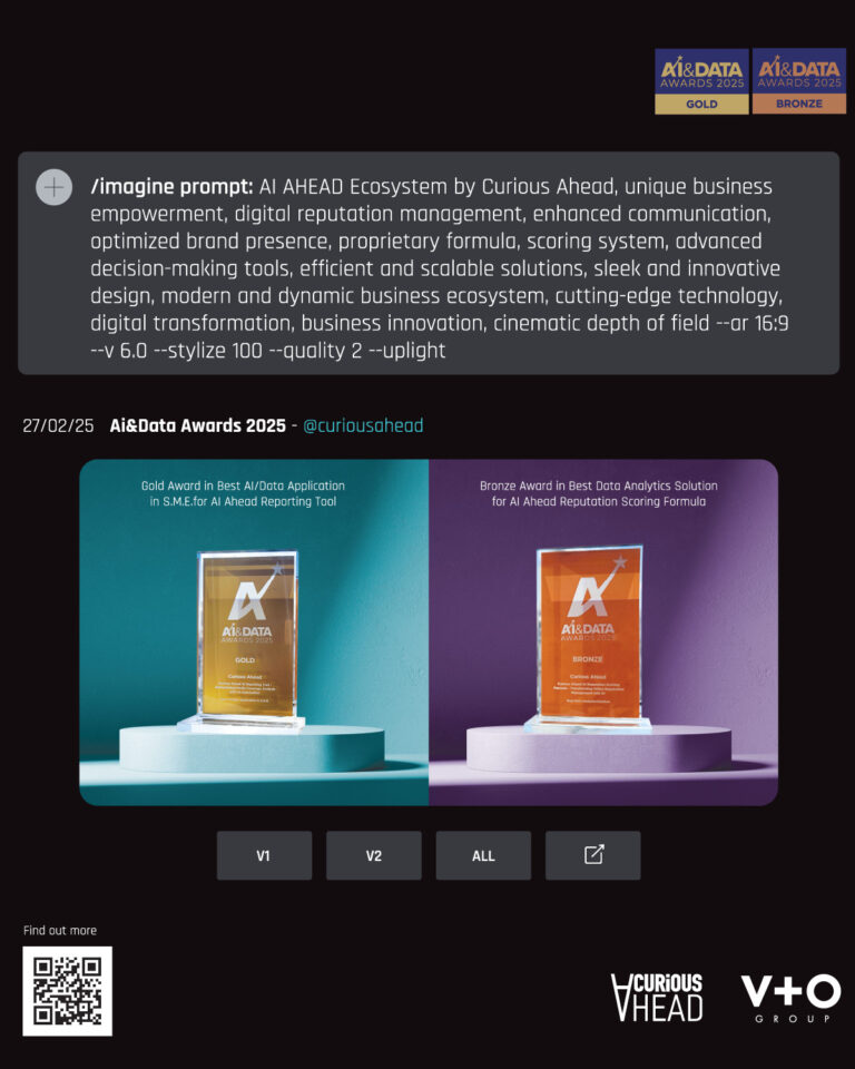 Curious Ahead: Διπλή Διάκριση στα AI & Data Awards 2025 με Καινοτόμες Εφαρμογές AI
