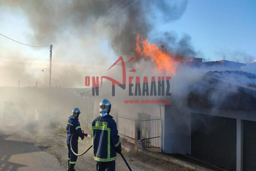 Πιερία: Φωτιά σε μονοκατοικία στη Νέα Έφεσο [βίντεο]