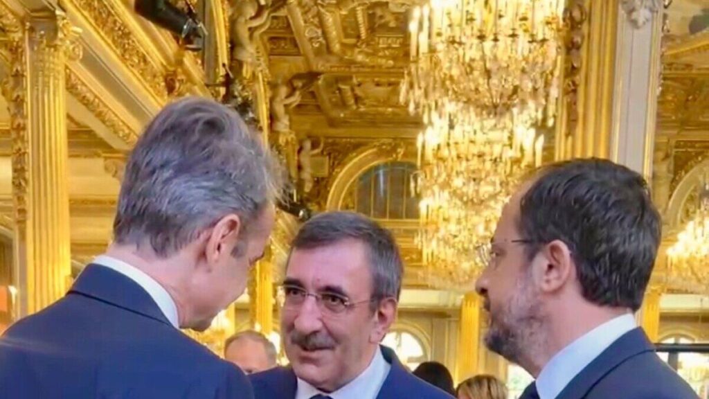 Ο Κυριάκος Μητσοτάκης, ο Νίκος Χριστοδουλίδης και ο Τζεβντέτ Γιλμάζ