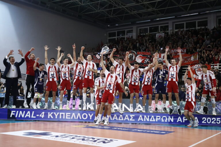 Βόλεϊ Ανδρών: Κυπελλούχος Ελλάδας ο Ολυμπιακός