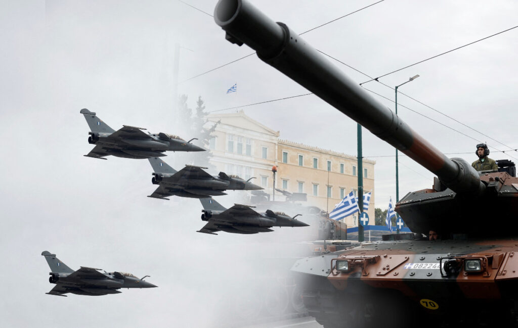 Παρέλαση 25η Μαρτίου: «Έτρεμαν» γη και ουρανός από τα τεθωρακισμένα και τα μαχητικά των Ενόπλων Δυνά