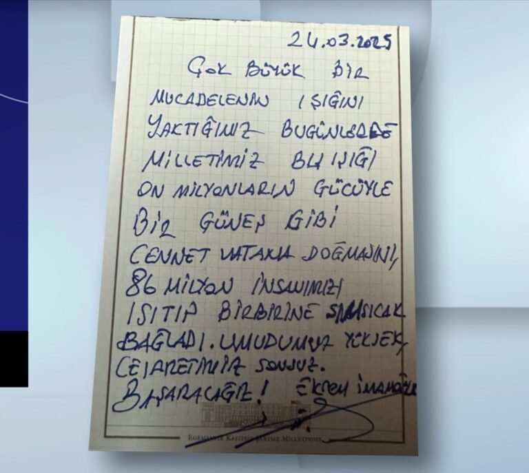 Τουρκία: Κάλεσμα για δημοκρατική επανάσταση από τον Ιμάμογλου