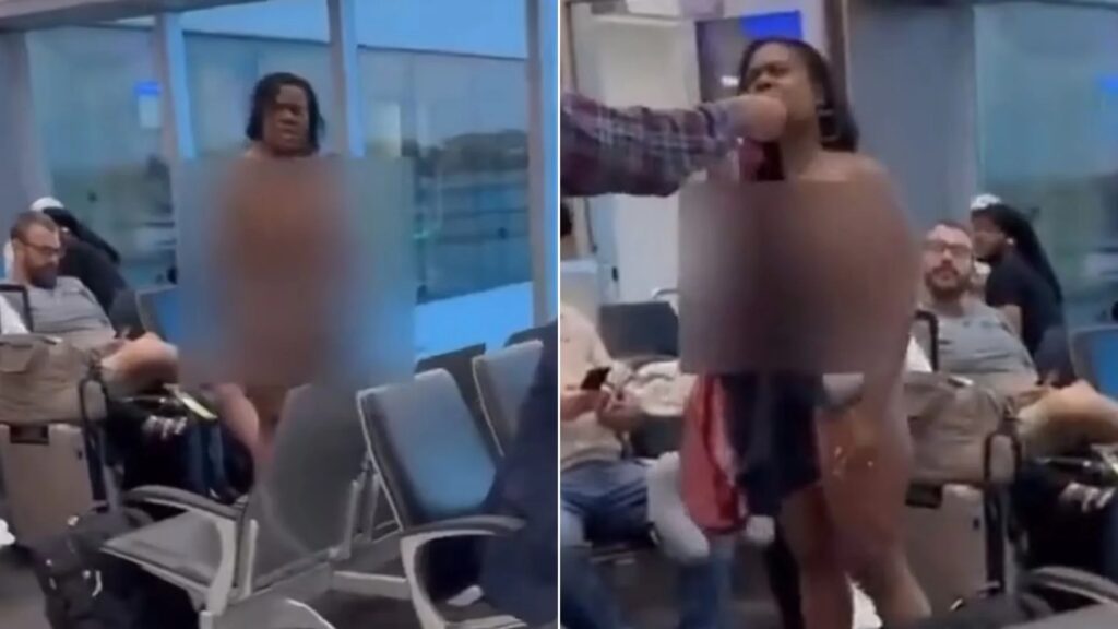 Πανικός σε αεροδρόμιο: Γυναίκα γδύθηκε μπροστά σε επιβάτες και άρχισε να ουρλιάζει (βίντεο)