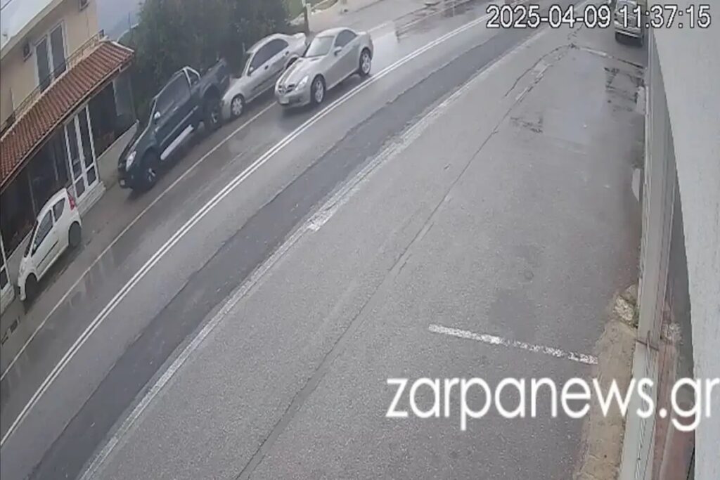 Χανιά: Οδηγός έκανε αναστροφή, προκάλεσε τροχαίο και έφυγε… χαλαρός [Βίντεο]