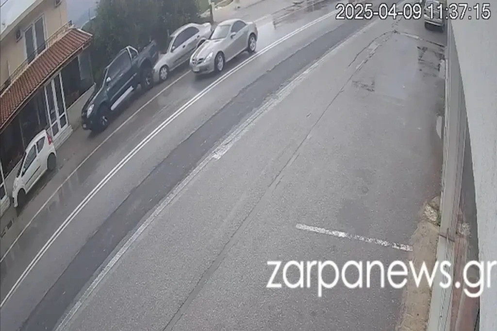 Χανιά: Οδηγός έκανε αναστροφή, προκάλεσε τροχαίο και έφυγε… χαλαρός [Βίντεο]
