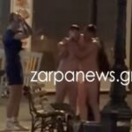 Γυμνοί ναύτες από το Βρετανικό αεροπλανοφόρο προκαλούν στο Ενετικό Λιμάνι των Χανίων