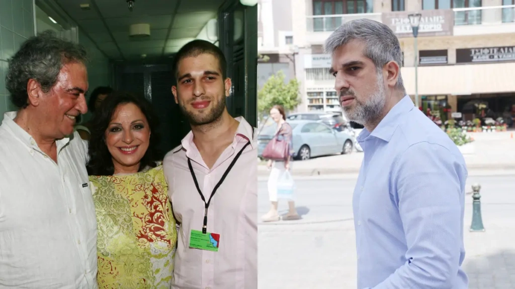 Κηδεία Αχιλλέα Θεοφίλου: Με θλιμμένο βλέμμα ο γιος του, Μάνος, στο κοιμητήριο – Περπατούσε μόνος του