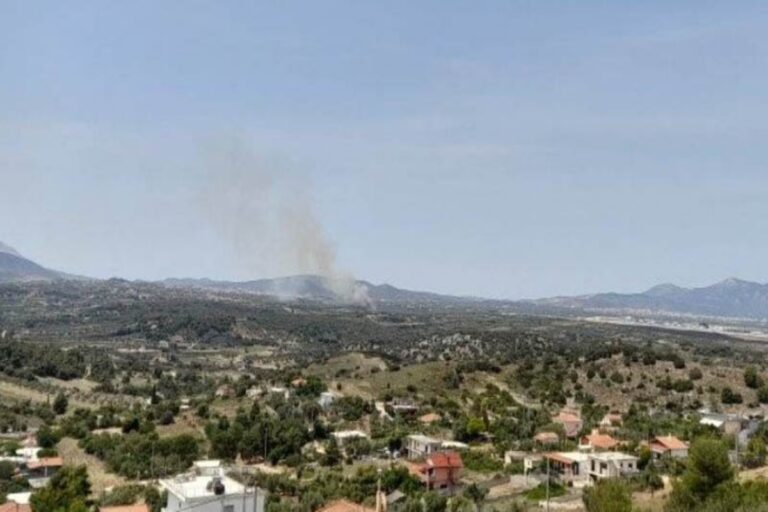 Φωτιά τώρα στο Μαρκόπουλο – Ζητήθηκαν και εναέρια