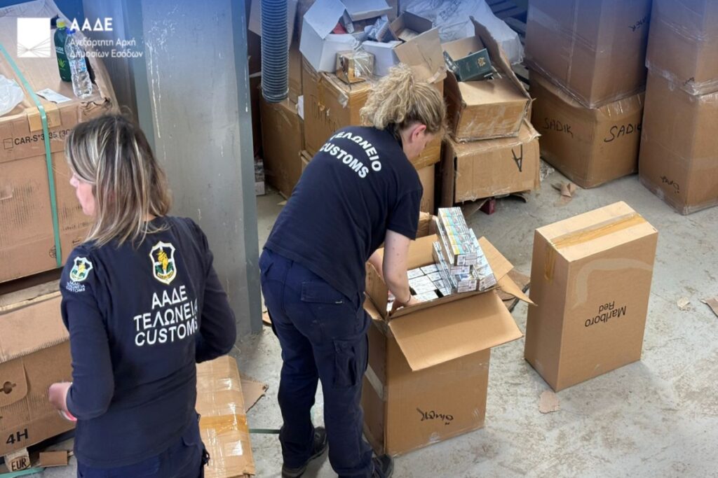 ΑΑΔΕ: Κατασχέθηκαν 2,5 εκατομμύρια τεμάχια τσιγάρα στους Κήπους [Εικόνες-Βίντεο]